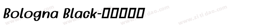 Bologna Black字体转换
